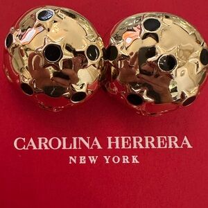 Carolina Herrera Starburst Gold Earrings